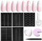 Saviland Kit French Manicure Blanc: Vernis à Ongles Blanc Autocollant French Manucure Rapides Effect pour les Pointes Françaises Kit Complet d'Outils pour les Débutants Faire French Manucure Rapides