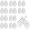 Moguri 10 Paar Brillen nasenpads,Nasenpads zum Einstecken rutschfeste Brille Nasenpads Weiche Silikon Transparent für Brillen Sonnenbrillen Rutsch Stopper Gläser Nasenpad