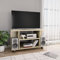 THOYTOUI TV-Schrank, TV Schrank TV Regal TV Aufsatz Fernseher Tisch Mit Stauraum Geeignet für Küche Schlafzimmer Büro mit Rollen Sonoma-Eiche 80 x 40 x 40 cm Holzwerkstoff