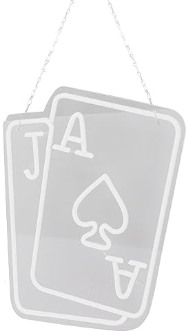 Poker LED-Neonschilder Attraktive Wanddekoration Blaues Licht für Schlafzimmer USB-Netzteil für Spielzimmer J Poker