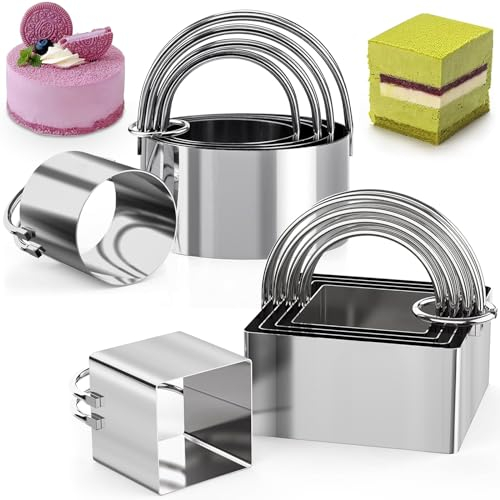 GZkushi 10 Stück Plätzchen Ausstecher, Edelstahl Keksausstecher Ostern für Sandwich Gebäck Donut Fondant Mousse Backen DIY Kuchen Teig usw
