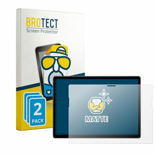 BROTECT Schutzfolie für Dell Latitude 7350 Detachable | 2 Stück Entspiegelnder Displayschutz Made in Germany Matte Displayschutz-Folie Anti-Reflex Anti-Fingerprint Einfache Montage