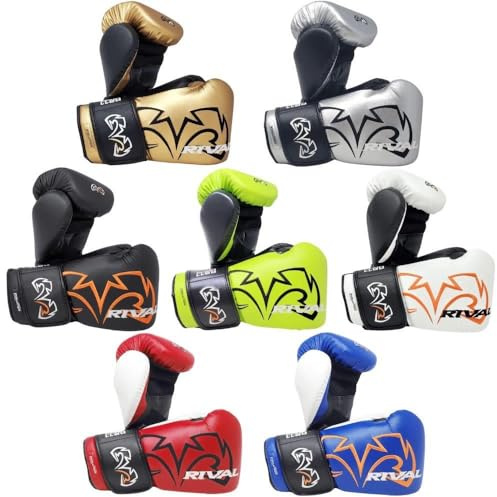 Boxing Rival RB11 Evolution Bag Handschuhe, Größe M, Tasche und Pad-Handschuhe, Silber, Training/Sparring, Boxhandschuh (Training), Boxhandschuhe