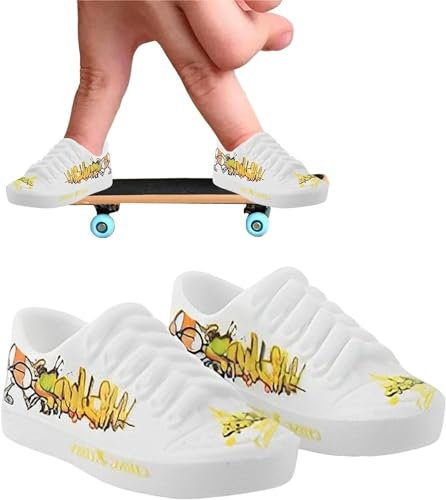 Jowxsx 1 Paar Mini Fingerschuhe mit Knieschoner und Schlüsselanhänger für Breakdance