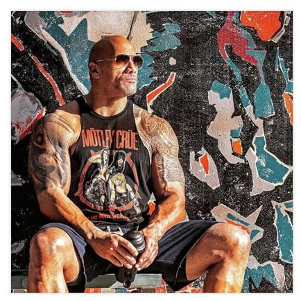 CSESTCGN Poster mit Schauspieler Dwayne Johnson, 11, Leinwandposter, Wandkunst, Dekordruck, Bild Gemälde für Wohnzimmer, Schlafzimmer, Dekoration, 30 x 30 cm