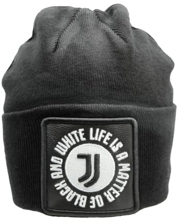 JUVENTUS Unisex 133471 Juve Beanie-Mütze, Schwarz, One Size