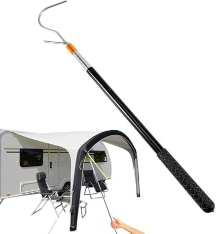 scyca RV Awning Opener Puller Rod, RV Awning Opener | Easy Reach Telescoping Awning Puller | Rod Opener for RV Awning