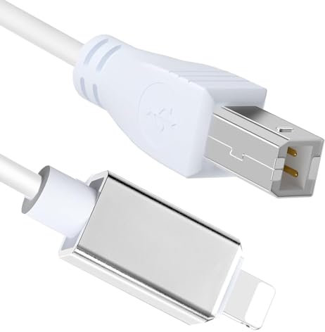 Viojrlly Cavo USB Tipo B a Midi 1,5 m/5 FT USB OTG Cavo Compatibile con iPhone, Dispositivi iOS, Controller Midi, Strumento Musicale Elettronico, Tastiera Midi, Interfaccia Audio, Microfono USB Altro