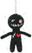 DYKeWei Lustige Geschenke für Freunde Kollegen Lustige kleine Voodoo-Puppen Häkelpuppen Häkelpuppen Kuscheltiere Schwarz Puppenzubehör 36 cm (Black, One Size)