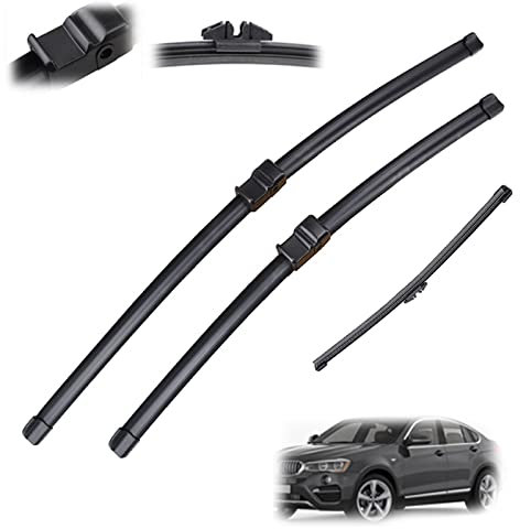 Juego de escobillas limpiaparabrisas Delanteras y traseras LHD para BMW X3 F25 2010-2017, escobillas 26''+20''+13''