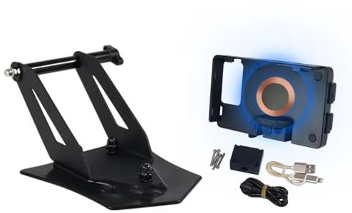 Support Telephone Moto pour BMW R 1250 RT R1250RT 2021 Support Navigation Smartphone Et GPS Supérieur Moto Support GPS Moto(Wireless Charging)