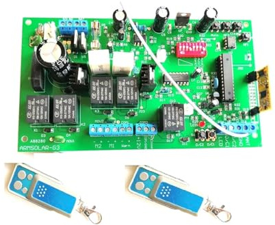 TIEOAXFT Placa de Circuito del Operador del Motor del abridor automático de Puerta batiente de 150 kg, Controlador de Tarjeta electrónica Compatible(Kit 2)