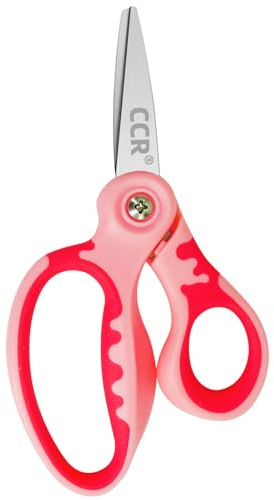 CCR Linkshänder Schere Kinder,13.2cm Linkshänder Bastelschere Kinder,Komfort Griff,Geeignet für Schulen Wohnungen Bastelraum,1 Stück