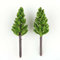 Set di 100 alberi di pino decorativi per modelli di treni in scala N Z, elementi paesaggistici da 38 mm