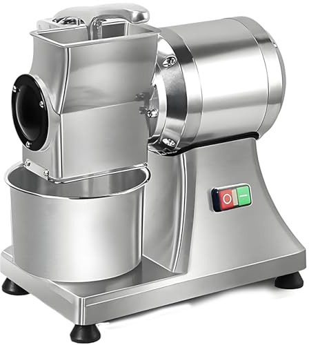 DPLXQPP Grattugia Elettrica per Alimenti Professionale,Potente Motore da 550w per Grattugiare Formaggio,Pane,Cioccolato,Struttura Smontabile,Materiali Resistenti,40kg/H