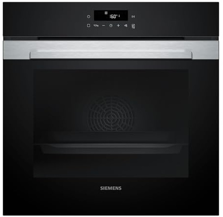 Siemens, Horno iQ300, Pirólisis, humidClean, negro, HB574AER4 | Autolimpieza que convierte la suciedad en cenizas. Prepara tus recetas con un calor homogéneo.