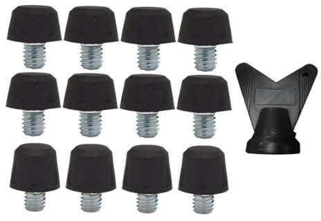 Tacchetti per Scarpe da Calcio M6, 12 Pezzi, Chiodi Sostitutivi in Acciaio per Scarpe Sportive, Compatibili con Nike, Adidas, Puma - Unisex Adulto