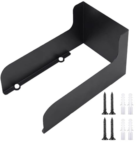 Packool Black Metal Band Doorbell Rain Cover, Weather Protection Cover for Video Doorbell, Galvanized Iron Anti-Rust Doorbell Sun Shield with Mounting Screws & Anchors Kit