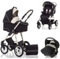 Kinderwagen-Set Leo 4 in 1 inkl. Sportsitz, Autositz und Zubehör - 16 Teile - in 13 Farben