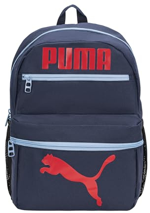 PUMA Unisex-Kinder Meridian Rucksäcke, Marineblau/rot, Einheitsgröße