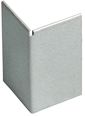 IRKA 1031-003 – Eck-Verbinder für Rasenkante und -Band – 1 mm – Aluminium-Zink – zur eckigen Beeteinfassung – Höhe 25 cm