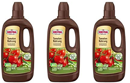 SUBSTRAL Naturen Bio Tomaten und Kräuter Nahrung 3 l - Flüssigdünger Naturdünger mit hohem Kaliumgehalt