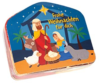 Christliche Geschenkideen Handtuch Krippe, gepresst