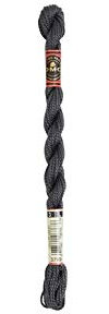 6x DMC Perlgarn Stärke 3, 15 m, 115A/3-3799, VPE