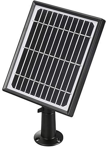 Hiseeu Solar Panel Power Supply for Wireless Outdoor Rechargeable Battery Powered IP Security Camera,5V 3.4w 582mA