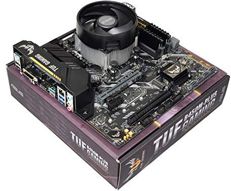 ADMI CPU Motherboard Bundle: AMD Ryzen 3 3200G 4GHz with Radeon Vega 8 Graphics, ASUS TUF B450M PLUS Gaming Motherboard, 16GB 2400Mhz DDR4 RAM
