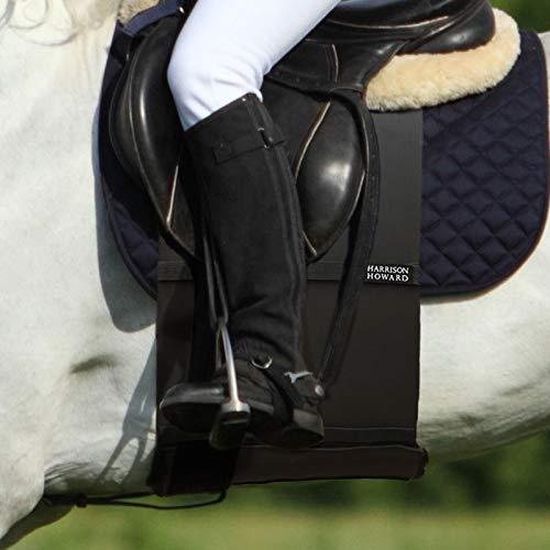 Harrison Howard Sporenschutz Bauchgurt Schutz vor Spuren von Sporen Hautschutz, Schwarz,Größe XL