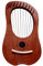 Lyre Harfe, 10 Metallsaiten Knochen Sattel Mahagoni 10-Saiter Lyre Harp Für Instrumentenliebhaber
