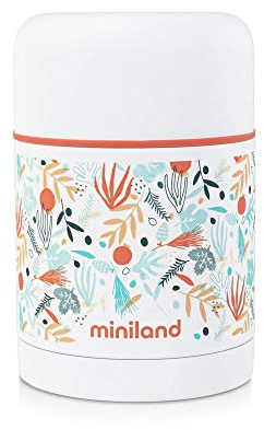 Miniland 89352 Food Thermos Mediterranean 600 ml, mehrfarbig