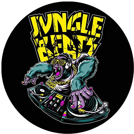 Jungle Beats Junglist DJ Vinyl Plattenspieler Slipmat