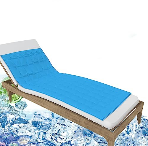 Colchón de refrigeración de gel para cama Magic Cooling Mat Topper Mat - 100% seguro y limpio (170 x 70 cm)