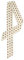 sourcing map Damen Skinny Scarf Sharp Neck Schals Doppelseitiges Polka Dots Streifen Herzdruck Halstuch Beige Einheitsgröße