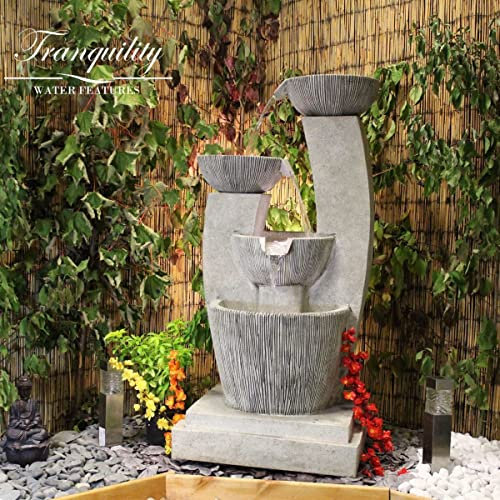 Medium Venetian Cascade Mains Powered Water Feature With Water Tablets,Waterfall, Water Fountain, Garden Decoration, Garden Feature