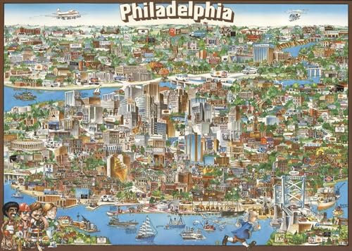 1000 Piece Adult Jigsaw: 1980 | Philadelphia | Jigsaw Puzzle Game for Adults | Fun Activity | Family Entertainment