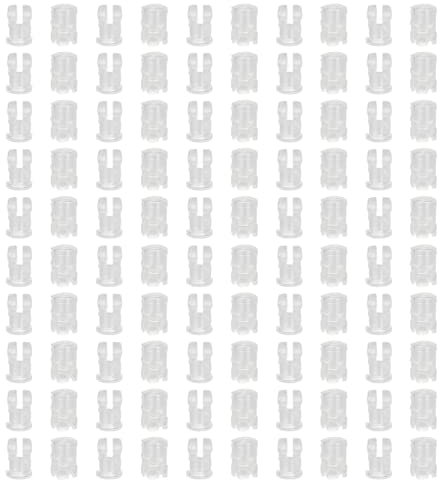 100 Pièces Support de LED à Montage sur Panneau, Support de LED de 3mm Supports de Montage de Lumière LED sur le Couvercle de Protection de Capuchon Transparent de Panneau
