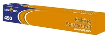 Non- Stick Baking Parchment Paper with Cutterbox Oven Safe Premium Quality Greaseproof Bakery Paper – 450mm x 75m
