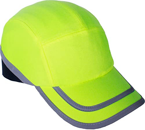 Bricoloco Gorra Seguridad homologada Estilo Casual-Casco de protección Laboral para Obra, Industria, Deportes de Riesgo antigolpes. Confort Headline.(Confort Y - Amarillos A/V Visera Standar)