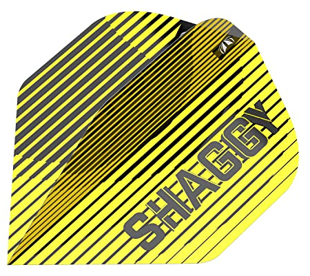 Target Darts Unisex-Adult Scott Williams 1. Gen. No.2 Dart Flights, Gelb und Schwarz