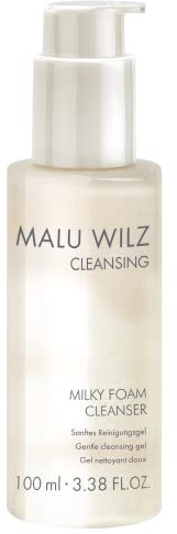 Malu Wilz Milky Foam Cleanser 100ml I Skincare Reinigungslotion für sanfte Gesichtsreinigung I Gesichtsreiniger mit Provitamin B5 für geschmeidige Haut I Vegan