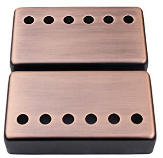 Guyker Humbucker Pickup-Abdeckung (50 mm / 52 mm Abstand), Ersatzteil-Set für Les Paul LP Style E-Gitarre (PC001, Bronze)