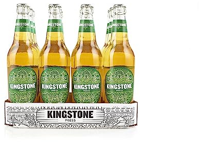Kingstone Press- Apple Cider 4.7% ABV, International Award Winning, Local Dabinett & Michelin Bittersweet Apples, Fruity, Smooth & Crisp, Vegan, Gluten Free 12 x 500ml Glass Bottles