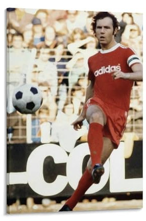 Poster, Motiv: Deutschland-Fußballer, Franz Beckenbauer, Poster, Wandkunst, Gemälde, Leinwanddrucke, Dekor-Poster, Kunstwerke, 60 x 90 cm, 30 Stück