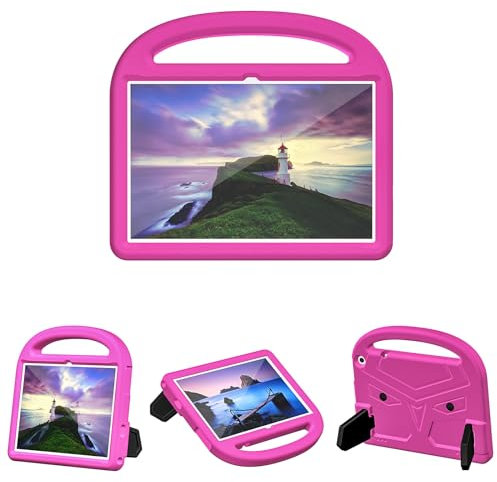 BARALARIQIU Funda para niños ONN 10.1 2022 a prueba de golpes, suave, de cuerpo completo, ligera, con asa, funda protectora para tableta, color morado