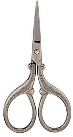 Kleine Stoffschere, Kreuzstich-Antike Nähschere, Stickschere, Kommode-Stickwerkzeug, Kleine Schere (Bronze)