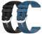 Garmcool 2 Pack 22mm Silicone Bracelets Compatible avec Garmin Forerunner 255/Vivoactive 4/Venu 3 Bracelet Noir Bleu Hommes Femmes Remplacement Sport Accessoires