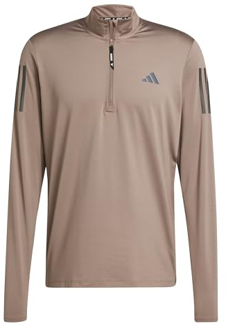 adidas Herren Own The Run Half-Zip Jacket, Trace Brown, S